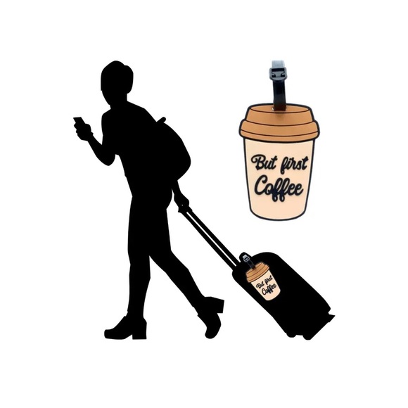 ☕️ COFFEE LUGGAGE TAG ☕️ - Picture 1 of 3